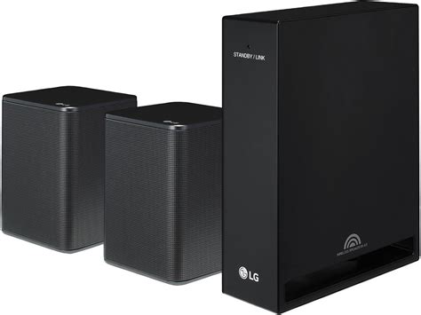 This easy to set up rear-channel speaker kit is designed to link wirelessly to the sound bar for enhanced surround sound performance. . Lg spk8 compatibility